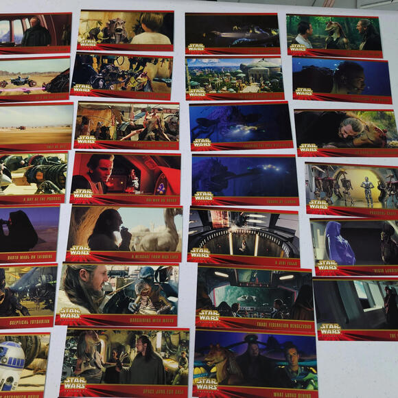 Star Wars Episode 1 Widevision Trading Cards Lot of 56 Topps 1999 - Picture 4 of 6